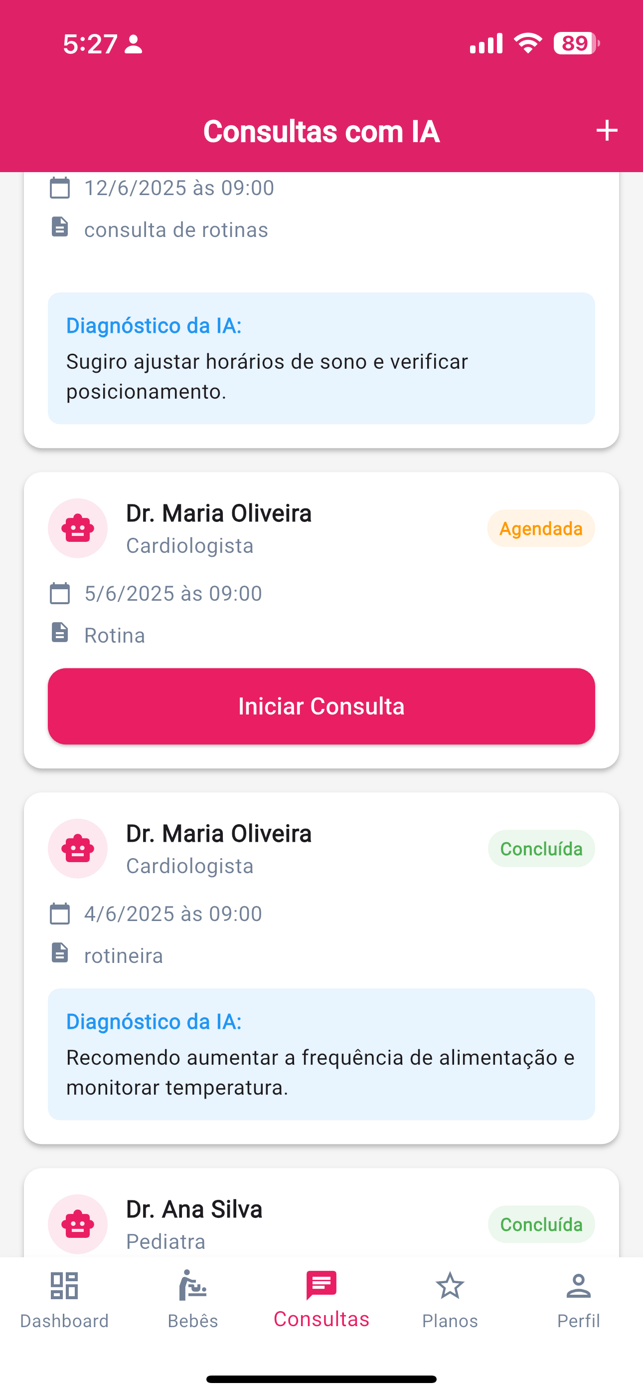 Reborn Health App Screenshot